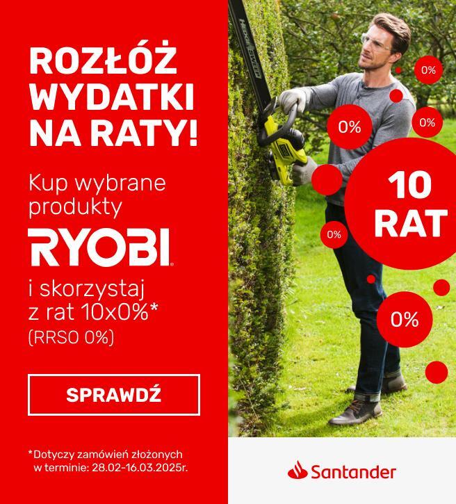 Wiosna z ryobi raty 0% SG+kat. 