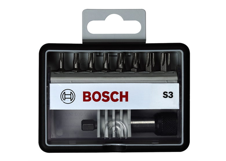 8+1-częściowy zestaw końcówek wkręcających Robust Line S Extra Hart 25 mm, 8+1 c Bosch 2607002562