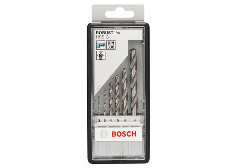 6-częściowy zestaw wierteł do metalu HSS-G Robust Line, 135° Bosch 2607010529