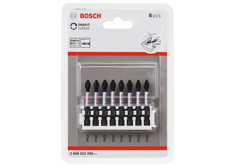 8-częściowy zestaw końcówek wkręcających Impact Control Bosch 2608522330