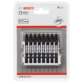 8-częściowy zestaw końcówek wkręcających Impact Control Bosch 2608522335