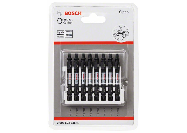 8-częściowy zestaw końcówek wkręcających Impact Control Bosch 2608522335