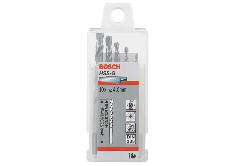 Wiertła do metalu HSS-G Standard 1,6 x 20 x 43 mm Bosch 2608585471