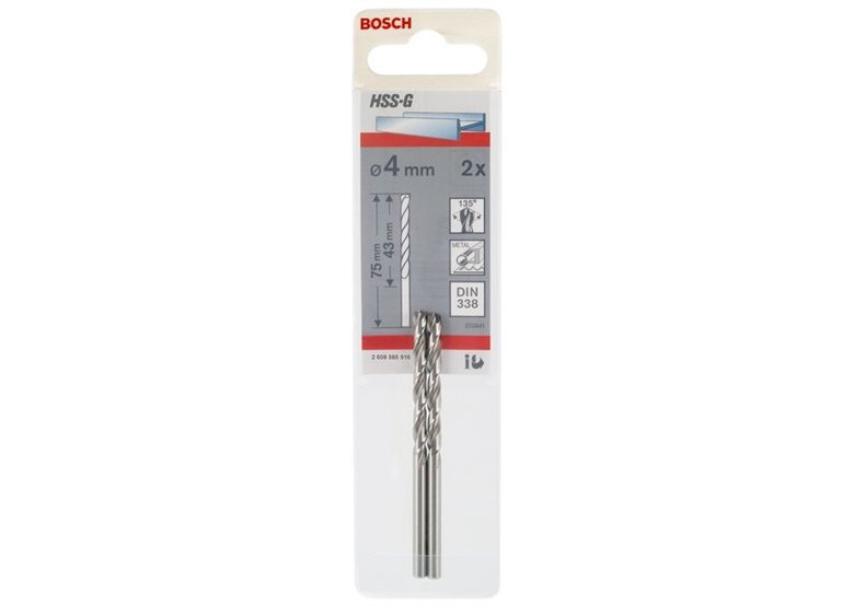 Wiertła do metalu HSS-G Standard 1 x 12 x 34 mm Bosch 2608585906