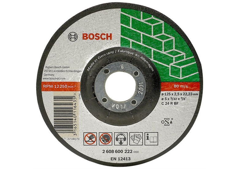 Tarcze tnące, wygięte - Inox C 24 R BF, 125 mm, 22,23 mm, 2,5 mm Bosch 2608600222