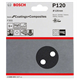 5-częściowy zestaw papierów ściernych 125 mm, 120 Bosch 2608605117