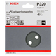 5-częściowy zestaw papierów ściernych 125 mm, 320 Bosch 2608605120