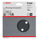 5-częściowy zestaw papierów ściernych 150 mm, 240 Bosch 2608605128