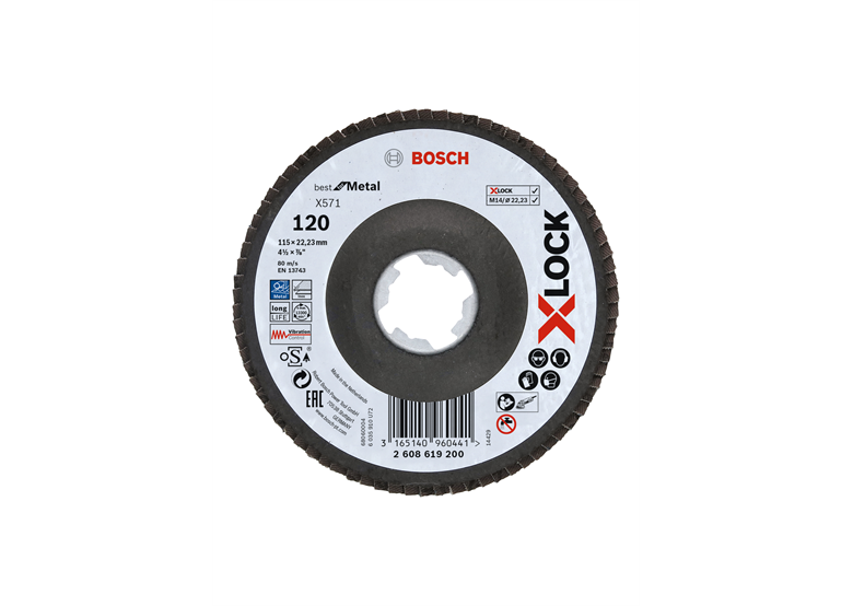 Tarcza listkowa 115mm G120 Bosch 2608619200