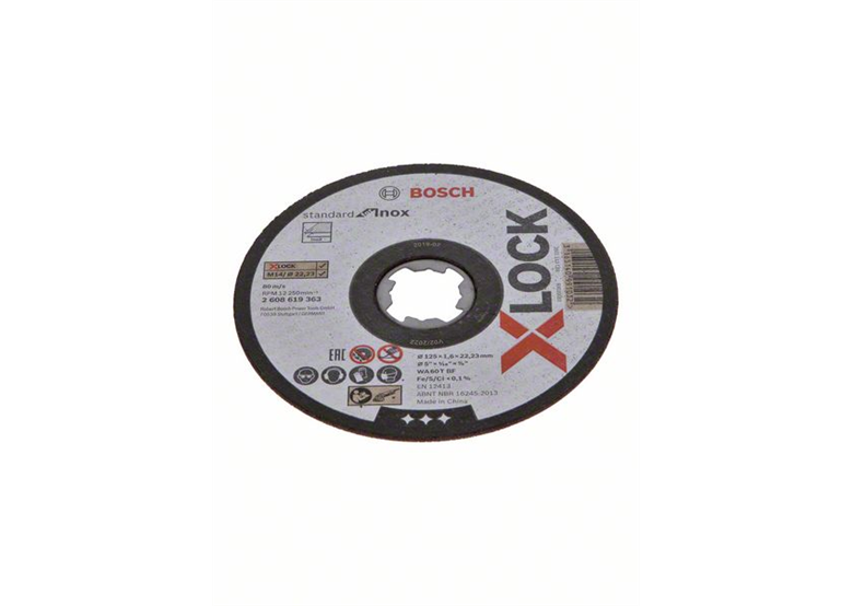 Tarcza X-LOCK Standard for Inox 125x1,6mm T41 Bosch 2608619363