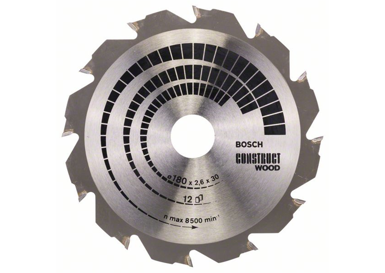 Tarcza pilarska Construct Wood 180x30/20mm Z12 Bosch 2608640632