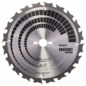 Tarcza pilarska Construct Wood 300x30mm Z20 Bosch 2608640700