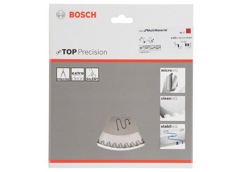 Tarcza pilarska Top Precision Best for Multi Material 165x20mm Z56 Bosch 2608642387