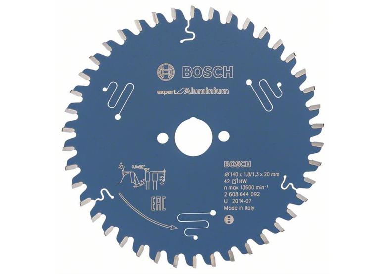 Tarcza pilarska Expert for Aluminium 140x20mm Z42 Bosch 2608644092