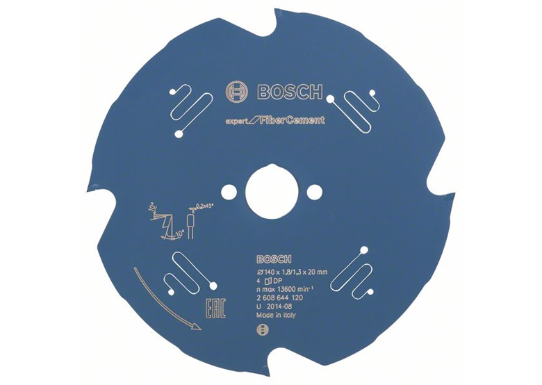 Tarcza pilarska Expert for Fiber Cement 140x20mm Z4 Bosch 2608644120