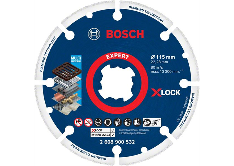 Tarcza tnąca X-LOCK 115x22,23mm Bosch 2608900532