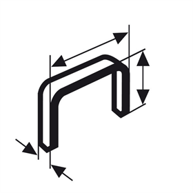 Zszywka z cienkiego drutu, typ 53 11,4 x 0,74 x 8 mm Bosch 2609200215