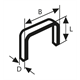 Zszywka z cienkiego drutu, typ 53 11,4 x 0,74 x 8 mm Bosch 2609200215