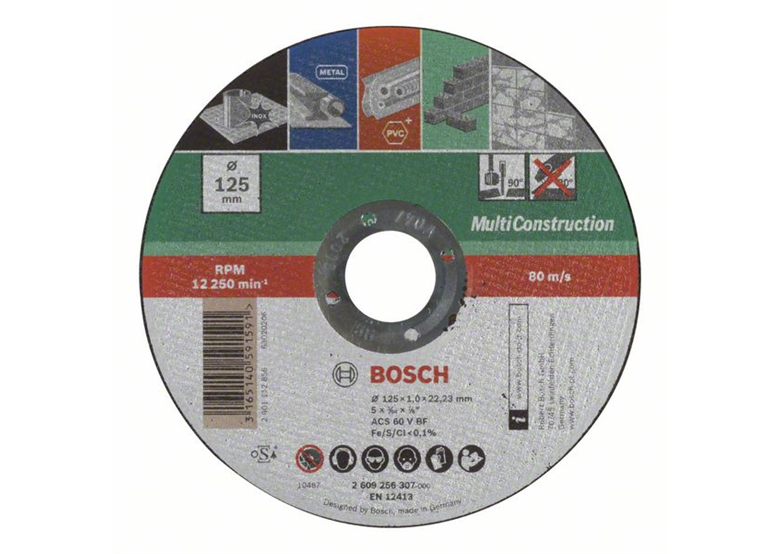 Tarcza tnąca, prosta, Multi Construction 125mm Bosch 2609256307