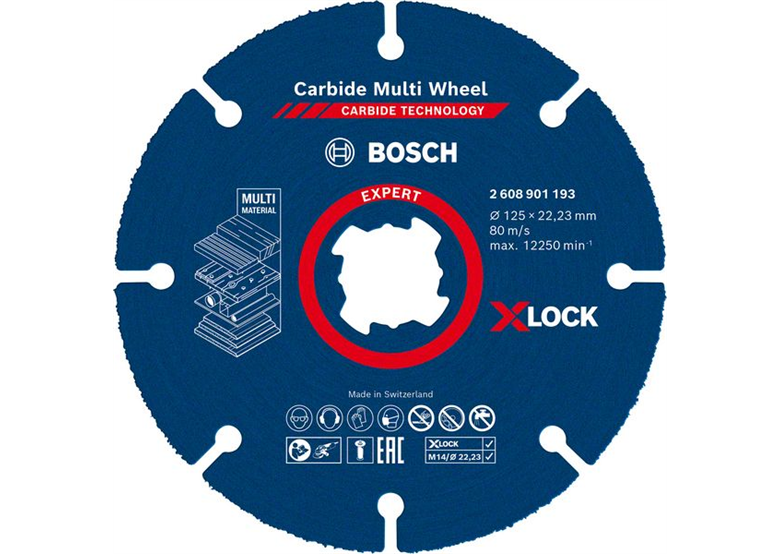 Tarcza tnąca 125x22,23mm Bosch EXPERT Carbide Multi Wheel X-LOCK