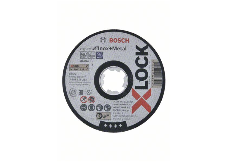 Tarcza korundowa X-Lock 115x22,23x1mm Bosch Expert for Inox