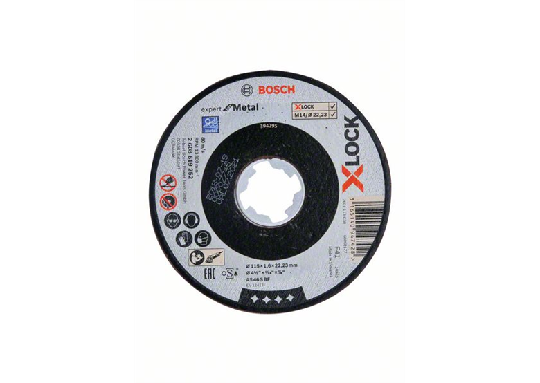 Tarcza korundowa X-Lock 115x22,23x1,6mm Bosch Expert for Metal