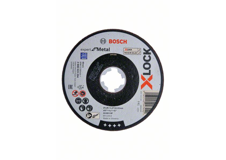 Tarcza korundowa X-Lock 125x22,23x1,6mm Bosch Expert for Metal