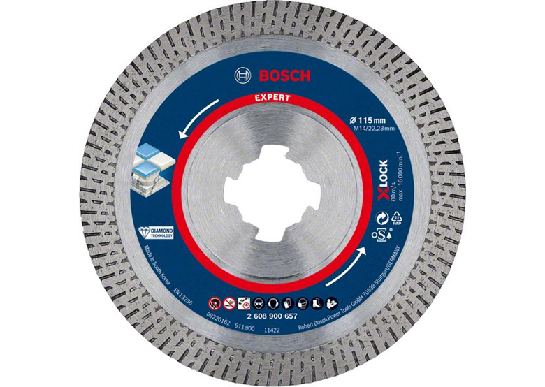 Diamentowa tarcza tnąca 115x22,23x1,4x10mm Bosch EXPERT HardCeramic X-LOCK