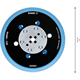 Uniwersalny talerzy oporowy, twarde Bosch EXPERT Multihole 125mm