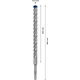 Wiertło udarowe 15x200x265mm Bosch EXPERT SDS plus-7X