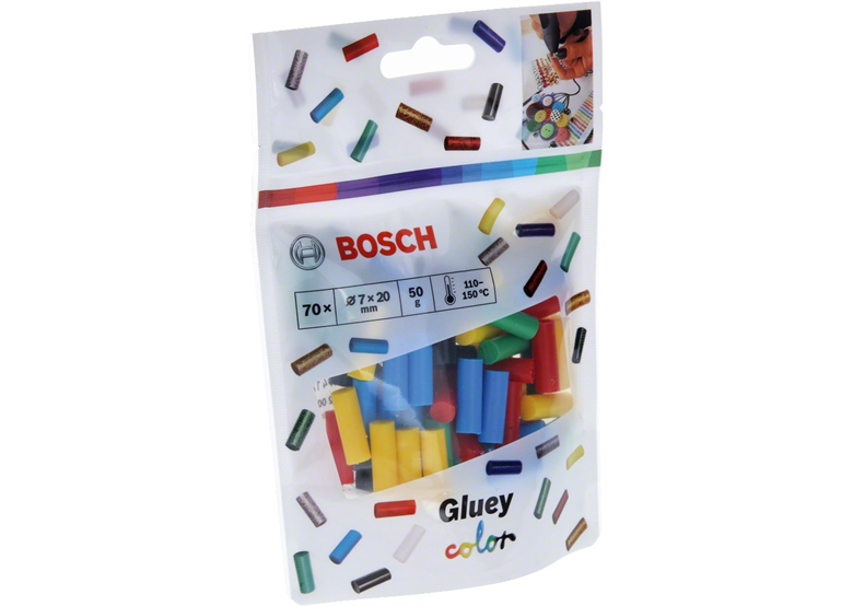 Kolorowy klej topliwy 70szt. Bosch Gluey