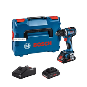 Wiertarko-wkrętarka Bosch GSR 18V-90 C 2x4,0Ah L-BOXX 136