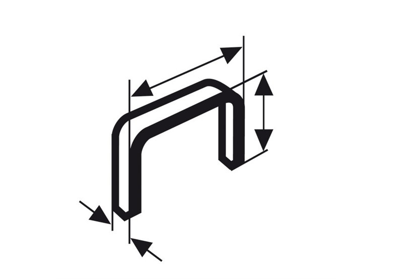 Zszywka z drutu płaskiego Bosch typ 57 10,6 x 1,25 x 10 mm