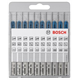 Brzeszczoty 10szt Bosch X-PRO LINE JSB SET "BASIC FOR METAL