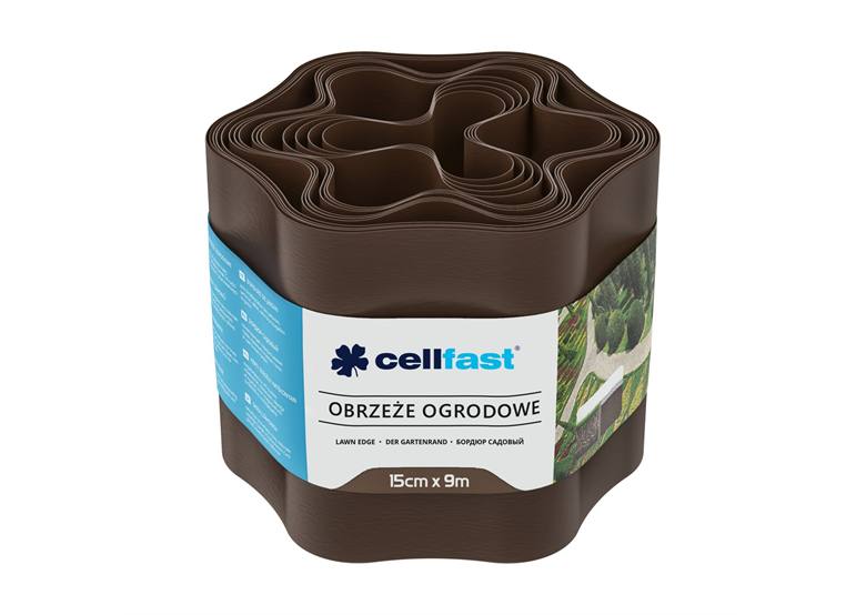 Obrzeże ogrodowe brązowe 15 cm x 9 m Cellfast C 30-012H