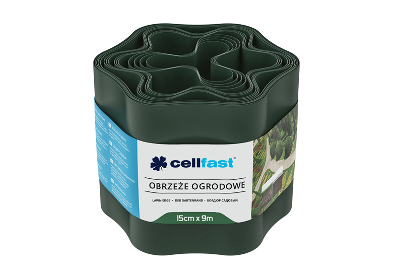 Obrzeże ogrodowe ciemnozielone 15 cm x 9 m Cellfast C 30-022H