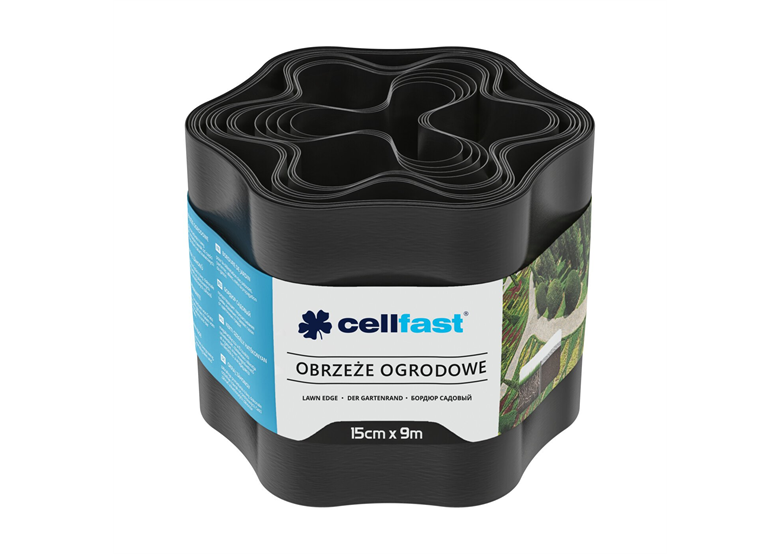 Obrzeże ogrodowe czarne 15 cm x 9 m Cellfast C 30-032H