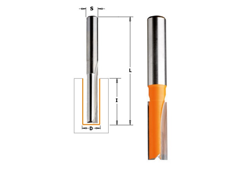 Frez prosty - seria długa  fi - 10 I - 31,7 s-8 Cmt 912.100.11