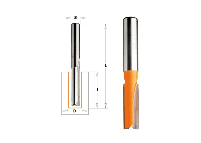 Frez prosty - seria długa  fi - 14 I - 31,7 s-12 Cmt 912.640.11