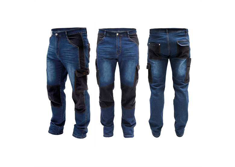 Spodnie jeans rozm.L, denim 280g/m2 Dedra BH45SP-L