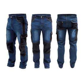 Spodnie jeans rozm.LD, denim 280g/m2 Dedra BH45SP-LD