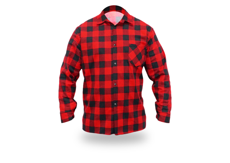 Koszula flanelowa czerwona, rozm.M, 100% bawełna Dedra BH51F1-M