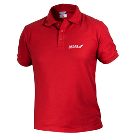 Koszulka męska polo S, czerwona Dedra BH5PC-S