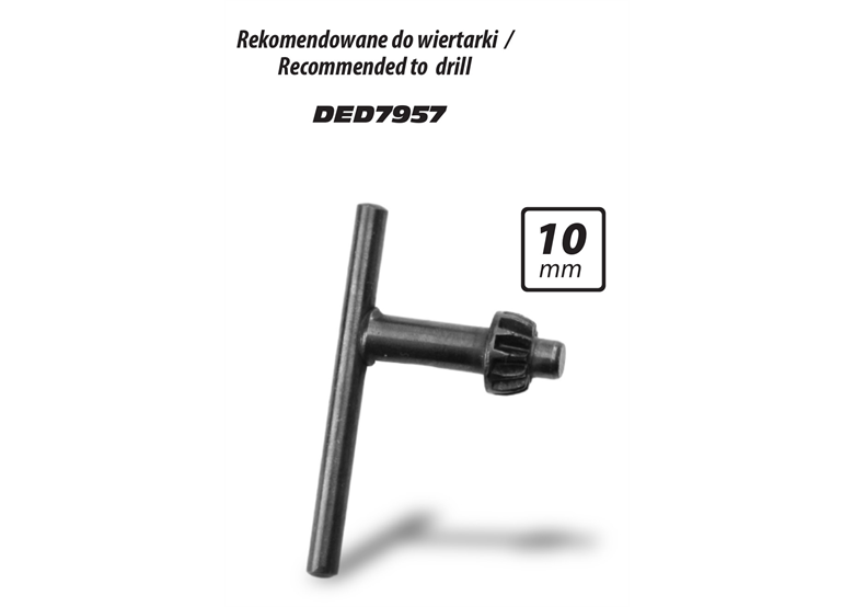 Klucz do uchwytu wiertarskiego 10mm Dedra YKS002