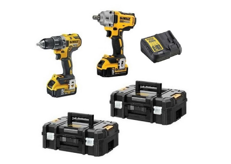 Zestaw elektronarzędzi akumulatorowych 18V DeWalt DCK2077P2T