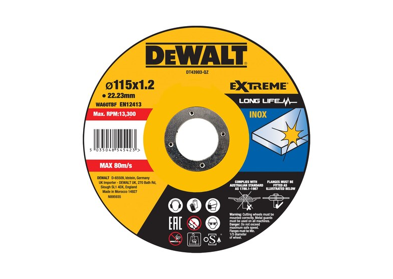 Tarcza korundowa DeWalt DT43903