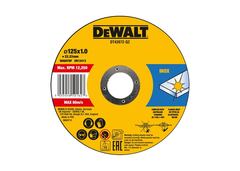 Tarcza korundowa DeWalt DT43972