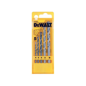 Zestaw 5 wierteł do betonu: 4,5,6,8,10mm DeWalt DT6952