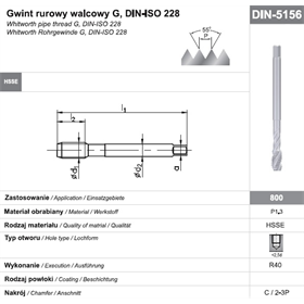 Gwintownik maszynowy wysokowydajny Fanar 8661