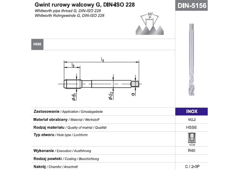 Gwintownik maszynowy wysokowydajny Fanar 8692